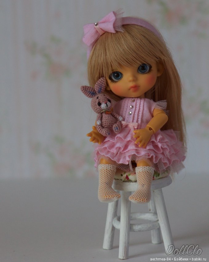 Малышка Динь и её любимый зайка - крошечная Lati White (фото 7)