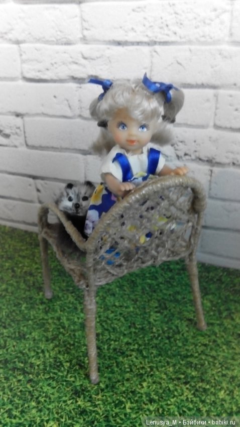 Плетеное кресло для 1/6 - готовлю "телегу зимой" (фото 9)