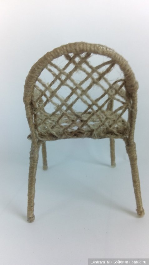 Плетеное кресло для 1/6 - готовлю "телегу зимой" (фото 5)