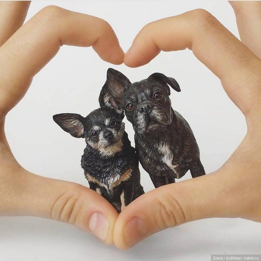 Портретные фигурки собак и кошек Helen Violet