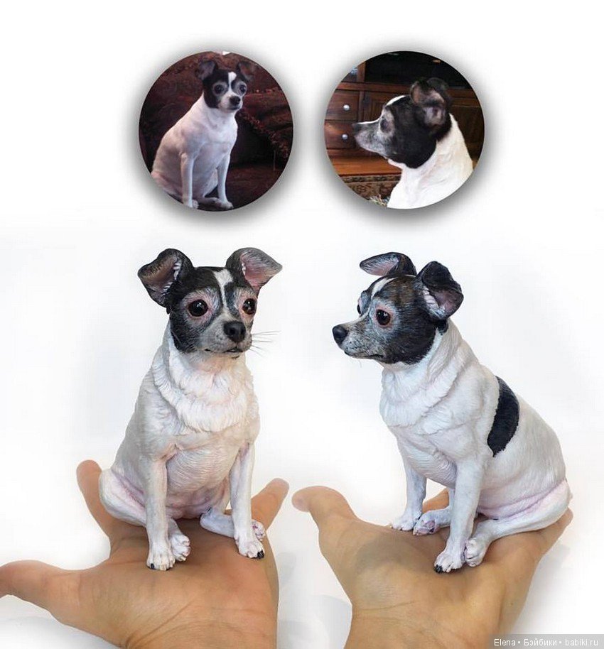 Портретные фигурки собак и кошек Helen Violet