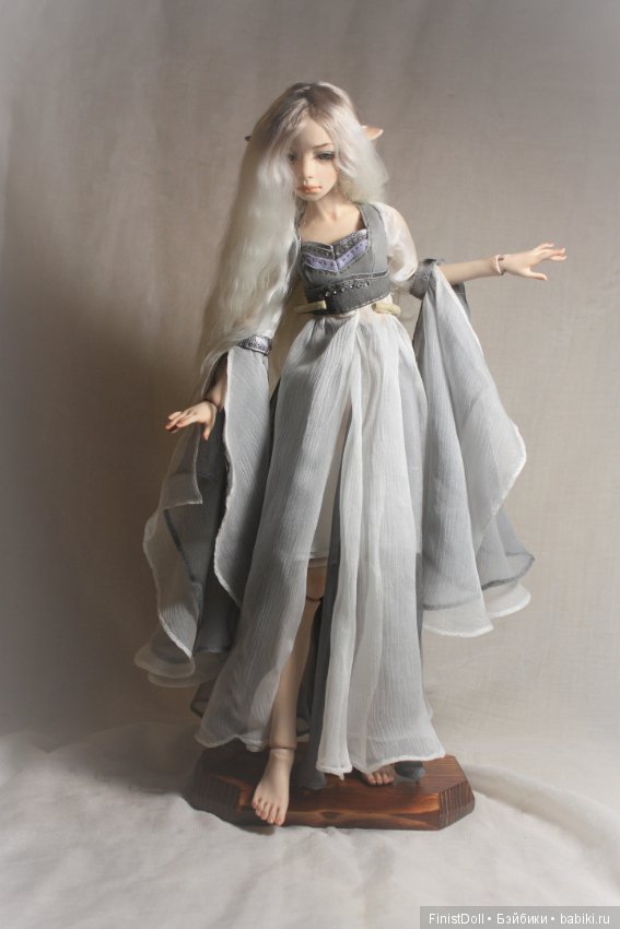 Эльфийская принцесса Аринэль. Фарфоровая красавица высотой 36 см (фото 5)