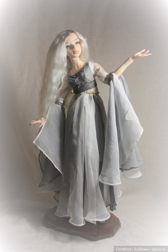 Эльфийская принцесса Аринэль. Фарфоровая красавица высотой 36 см (фото 2)