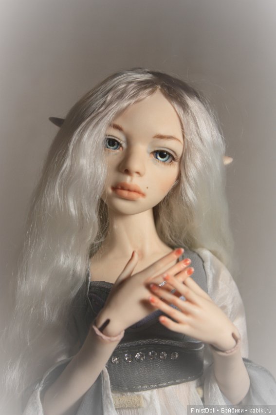 Эльфийская принцесса Аринэль. Фарфоровая красавица высотой 36 см (фото 4)