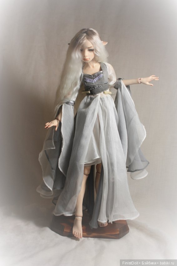 Эльфийская принцесса Аринэль. Фарфоровая красавица высотой 36 см (фото 3)