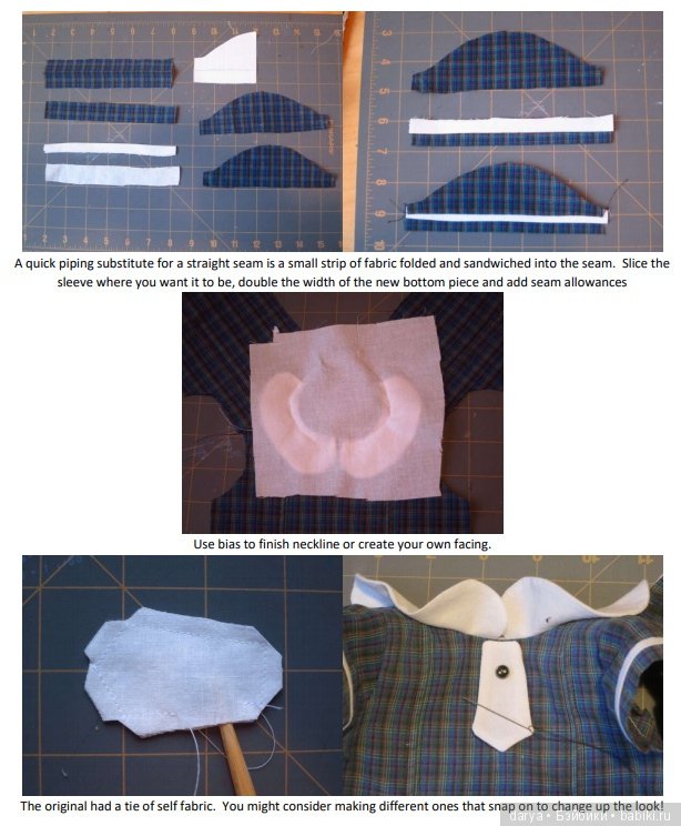 Платье для куклы с выкрйокой от Jennie Bagrowski (фото 4)