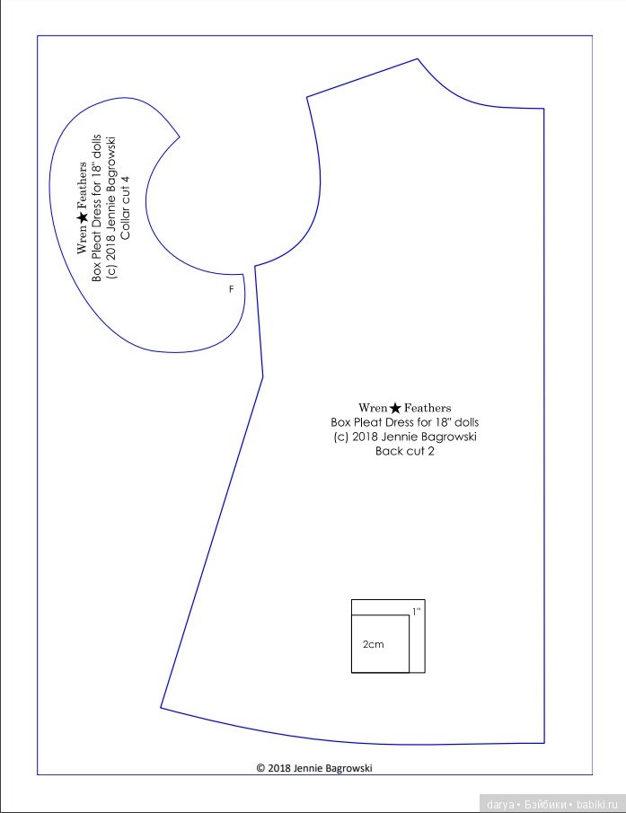 Платье для куклы с выкрйокой от Jennie Bagrowski (фото 5)