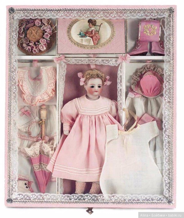 Антикварные куколки-малышки в подарочных наборах, Германия и Франция (1875 - 1909 гг.) (фото 7)