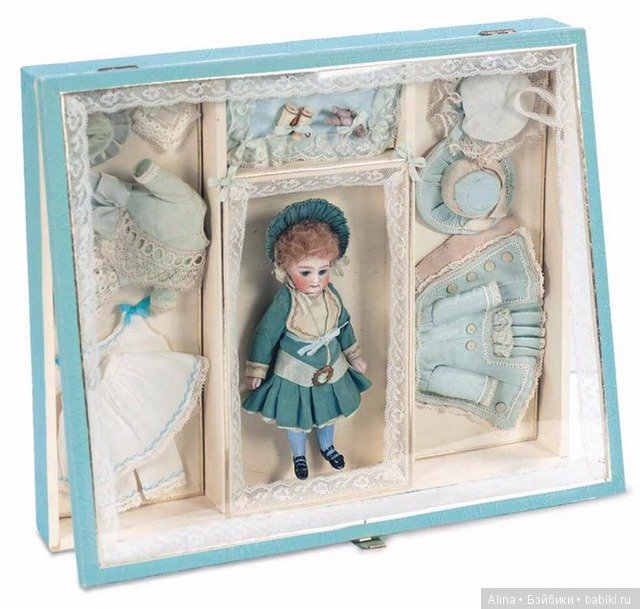 Антикварные куколки-малышки в подарочных наборах, Германия и Франция (1875 - 1909 гг.) (фото 9)