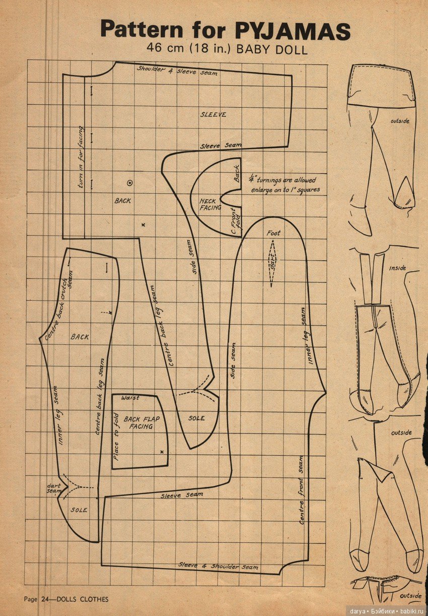 Выкройки из журналов для кукол (фото 9)