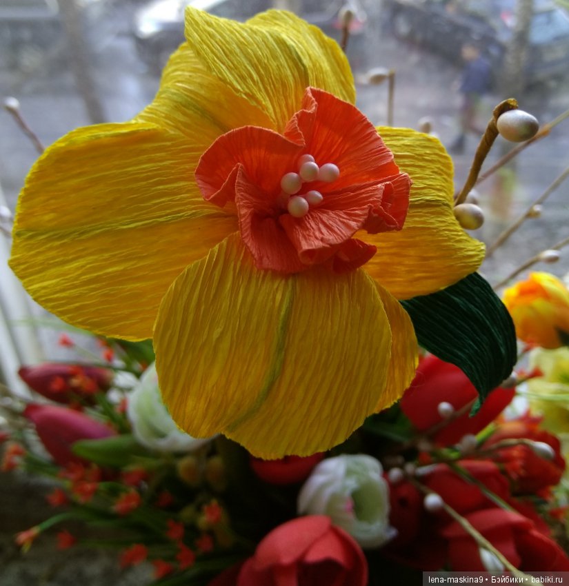 Цветы из креповой бумаги — Другие хобби и увлечения: сад (фото 2)