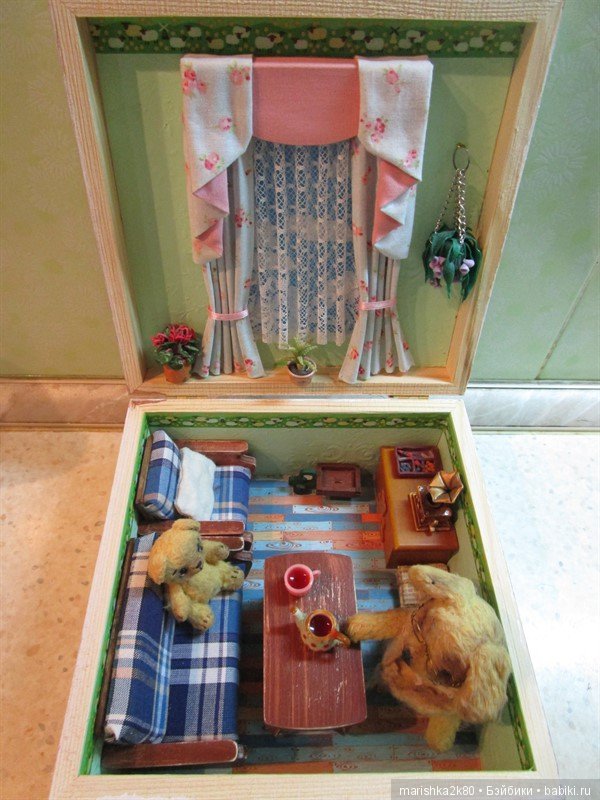 Домики в шкатулке — Румбоксы и кукольные интерьеры: фото
