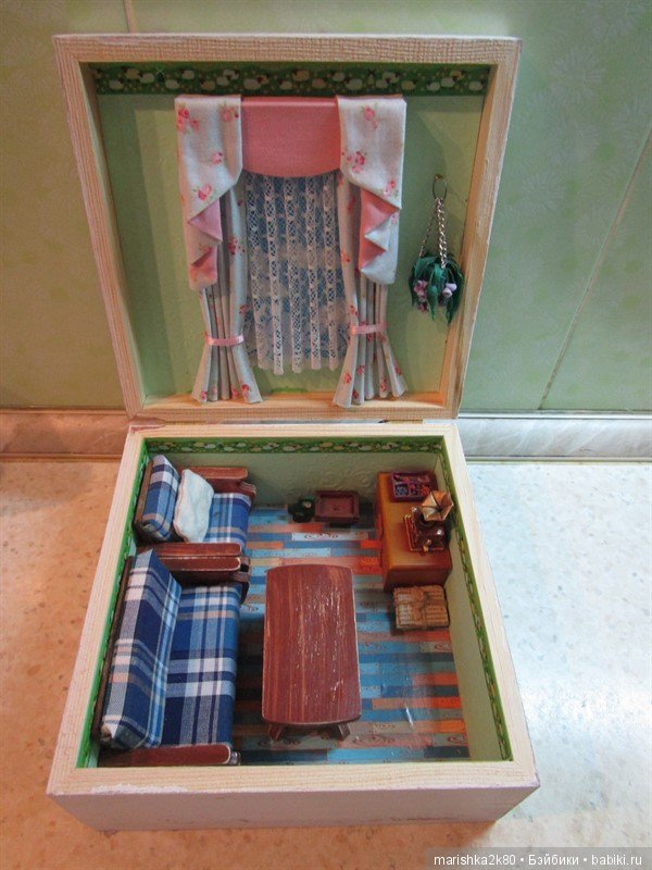 Домики в шкатулке — Румбоксы и кукольные интерьеры: фото (фото 10)