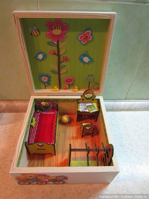 Домики в шкатулке — Румбоксы и кукольные интерьеры: фото