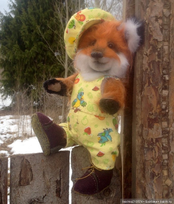 Лисенок Фоксик. Игрушка Федоровой Надежды