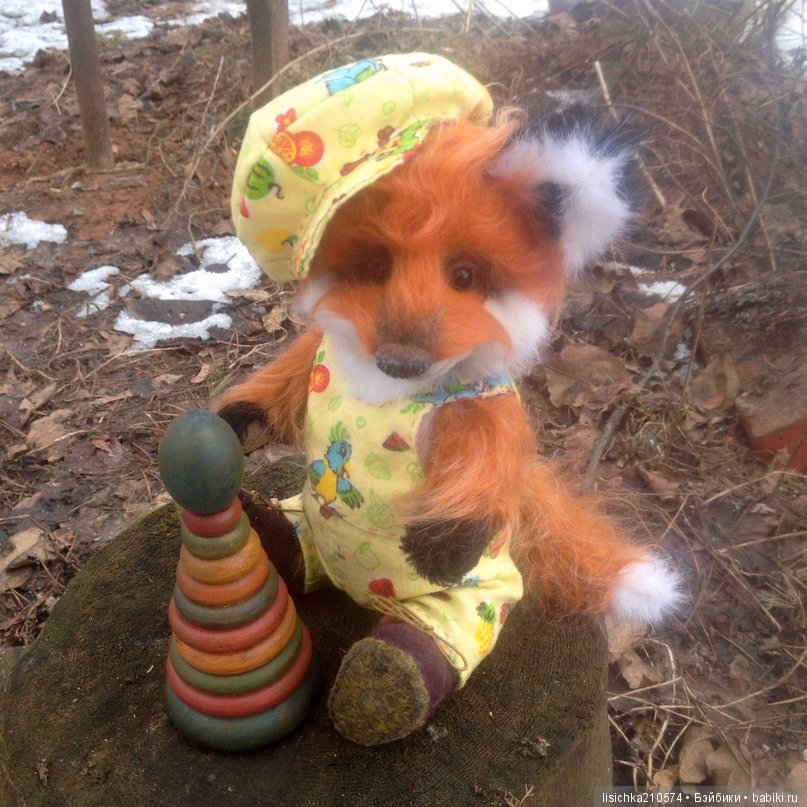 Лисенок Фоксик. Игрушка Федоровой Надежды