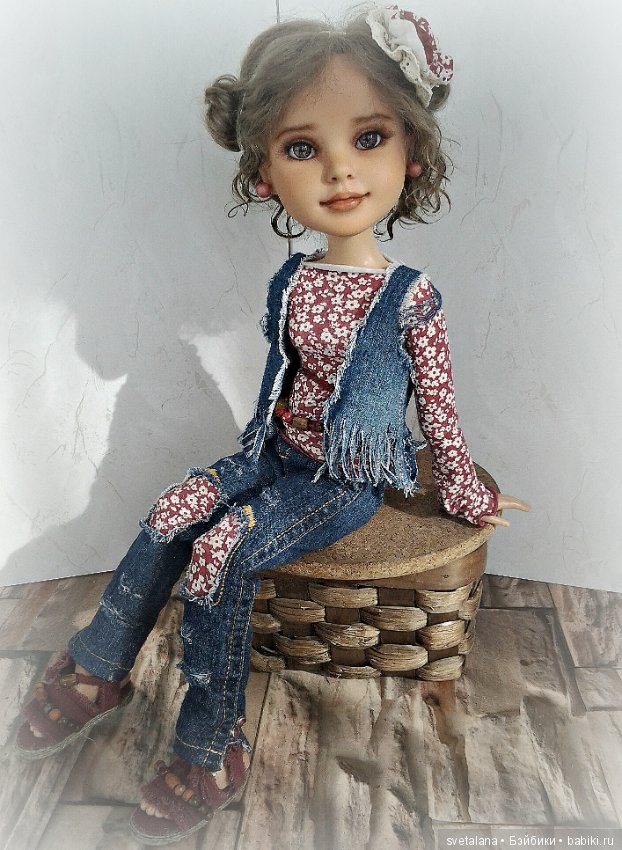 Эшли.ООАК (игровой шарнирной куклы DollyToy