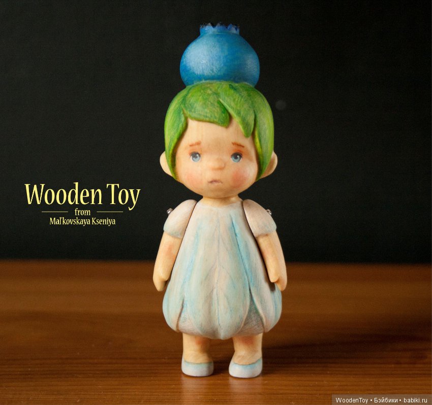 Деревянная куколка Черничка (фото 5)