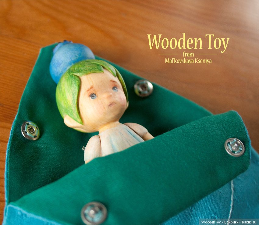 Деревянная куколка Черничка (фото 4)