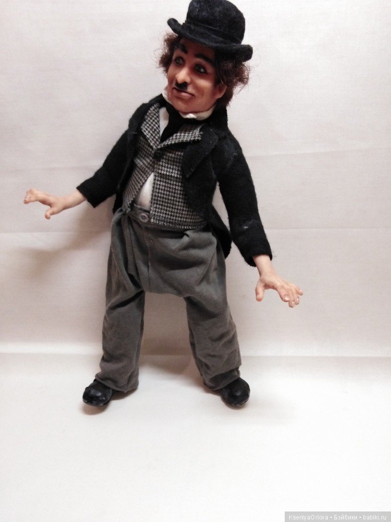 Кукла Чарли Чаплин — Авторские портретные куклы по фото: галерея работ (фото 6)