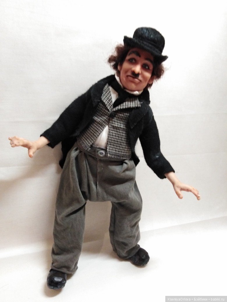 Кукла Чарли Чаплин — Авторские портретные куклы по фото: галерея работ (фото 4)