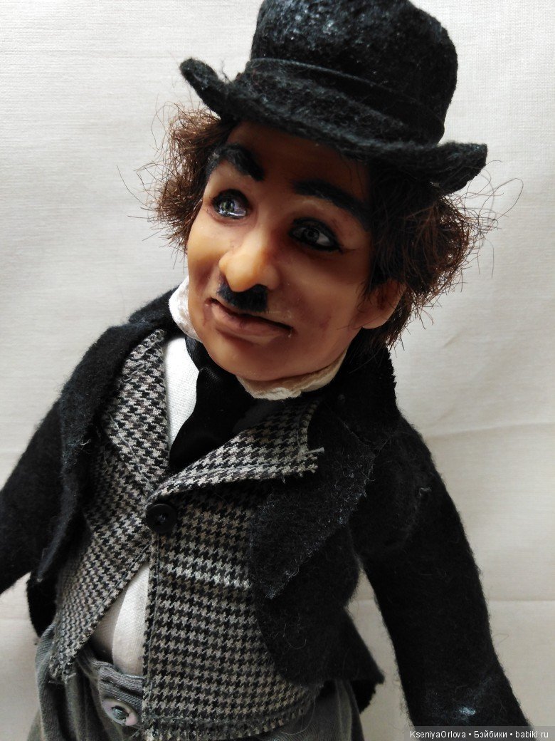 Кукла Чарли Чаплин — Авторские портретные куклы по фото: галерея работ (фото 2)