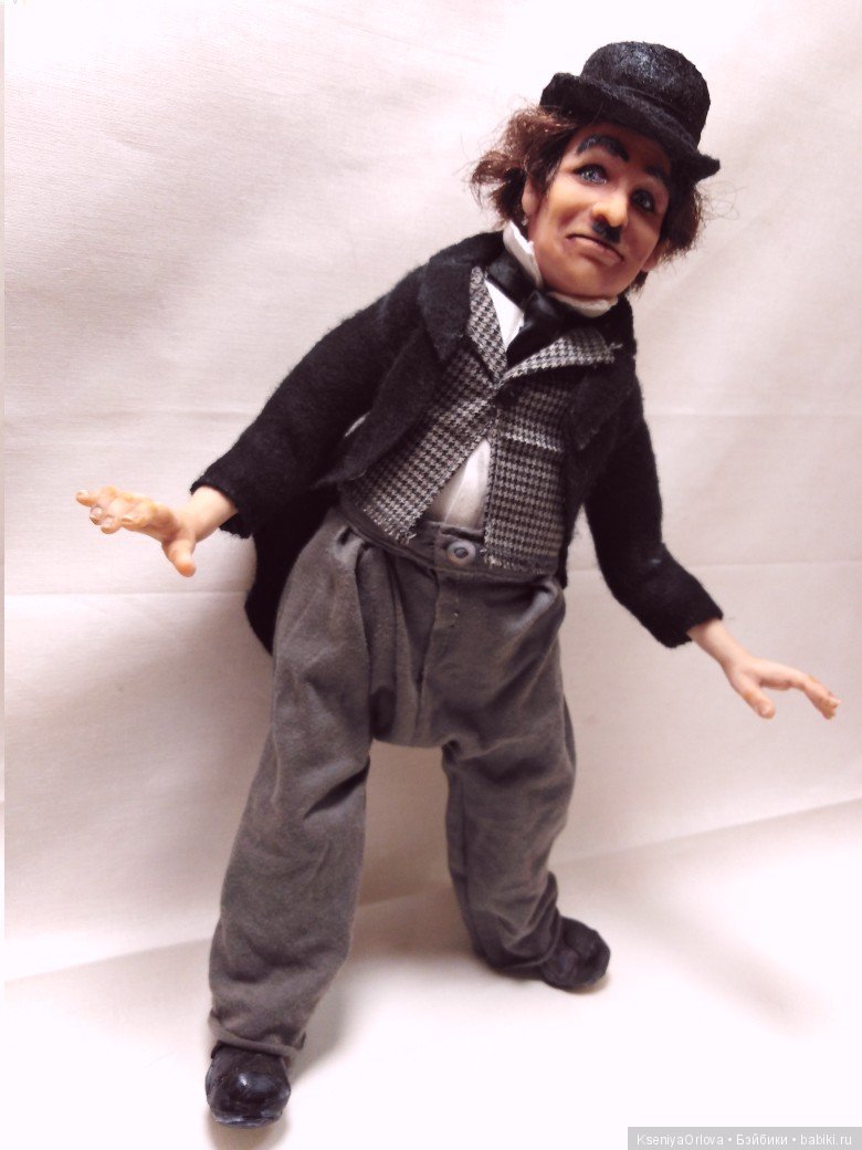 Кукла Чарли Чаплин — Авторские портретные куклы по фото: галерея работ (фото 5)