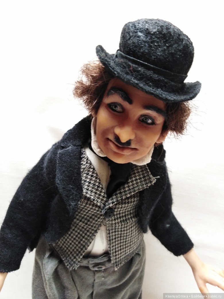Кукла Чарли Чаплин — Авторские портретные куклы по фото: галерея работ