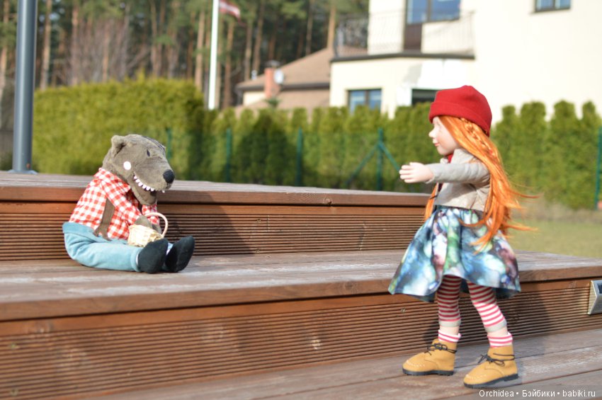 Если долго, долго, долго.. Анн-Майя в роли Красной Шапочки. Ann-Maja Zwergnase