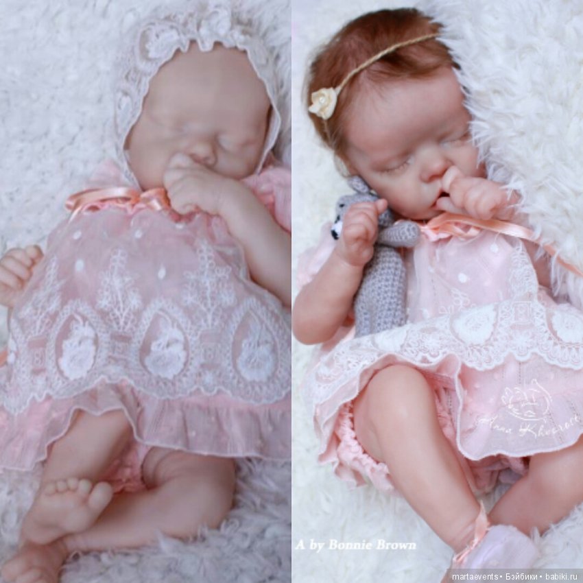 Малышка Twin A от скульптора Bonnie Brown