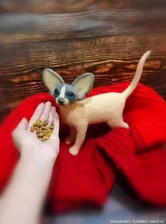 Сфинкс — Валяные игрушки из шерсти: сухое валяние (фото 2)