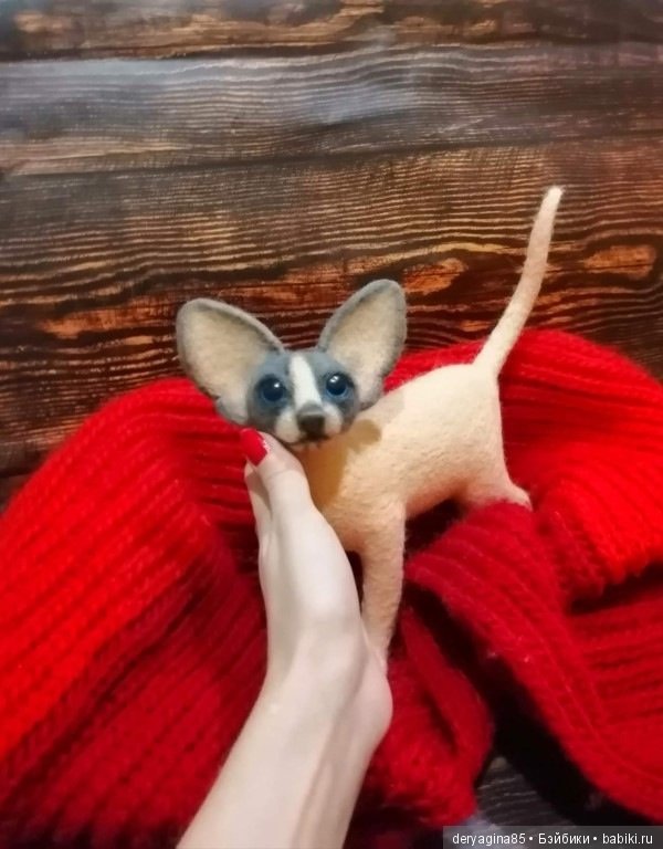 Сфинкс — Валяные игрушки из шерсти: сухое валяние (фото 5)