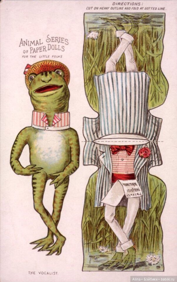 Бумажные куклы-животные и их одёжка (фото 3)