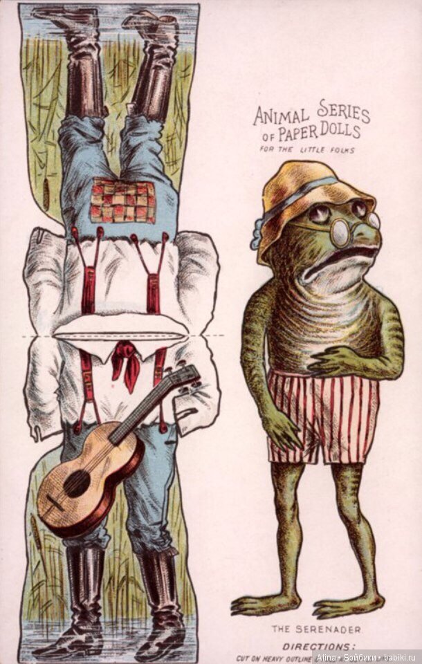 Бумажные куклы-животные и их одёжка (фото 2)