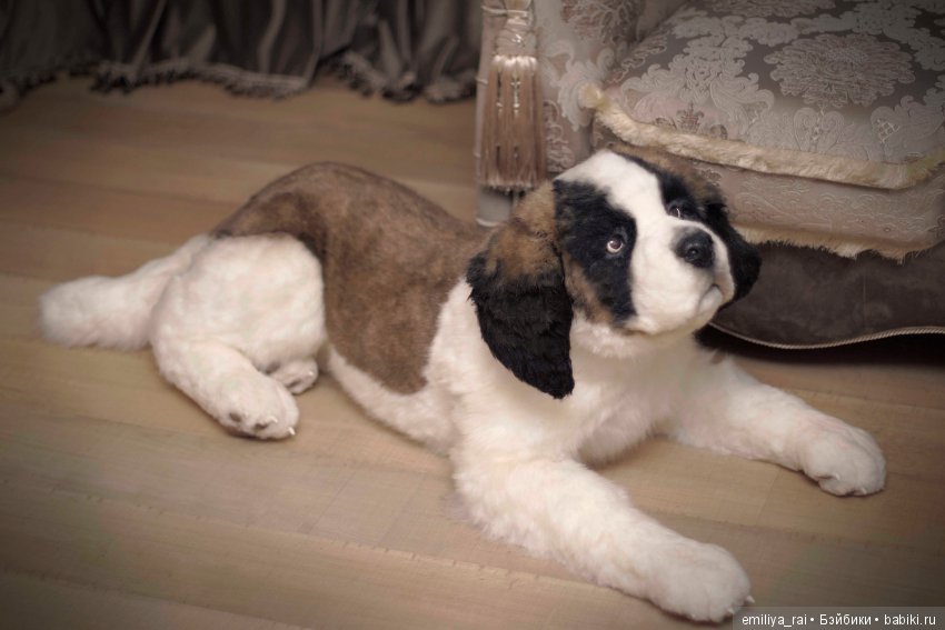 Сенбернар. Живая игрушка — Авторские мишки Тедди и друзья: фото