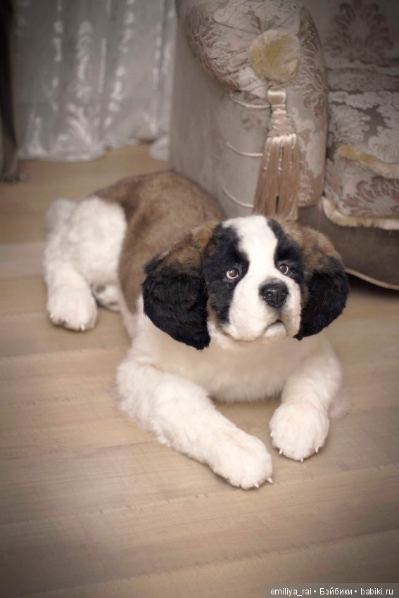 Сенбернар. Живая игрушка — Авторские мишки Тедди и друзья: фото