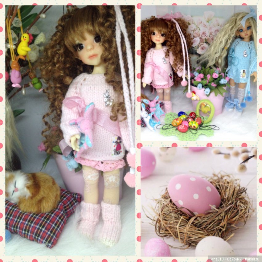 Скоро Пасха. Поделимся идеями нарядов для кукол и идеями декорирования интерьера