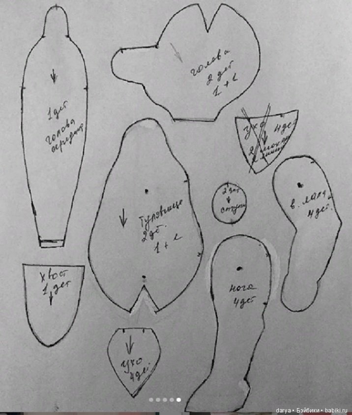 Выкройка Козочки Тедди, автор Наталья Шаповалова (фото 3)
