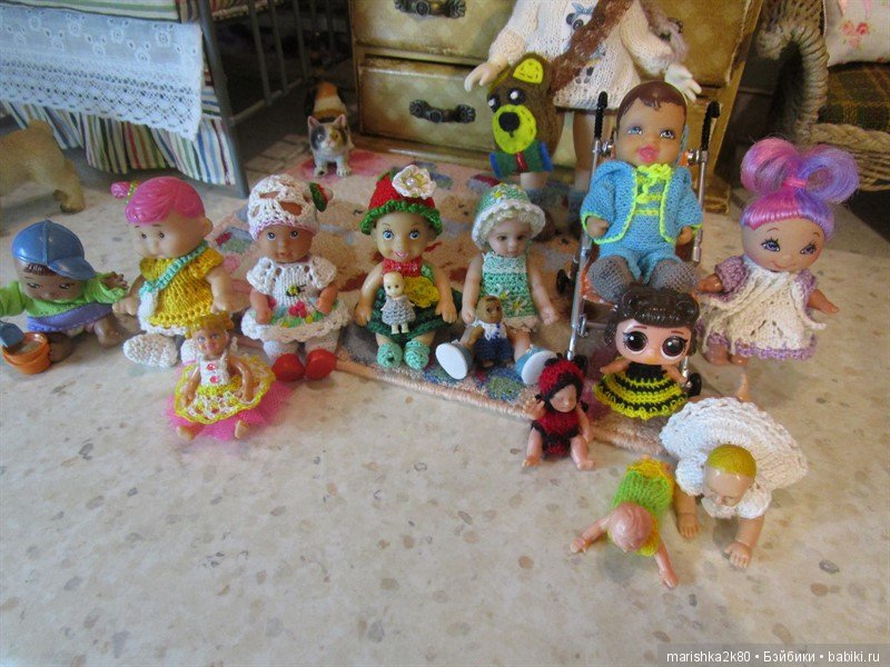 Кучка малышей до 7 см — Мини