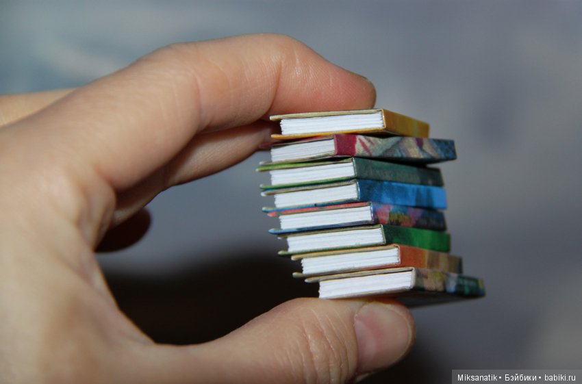 Миниатюрные книги и зверята