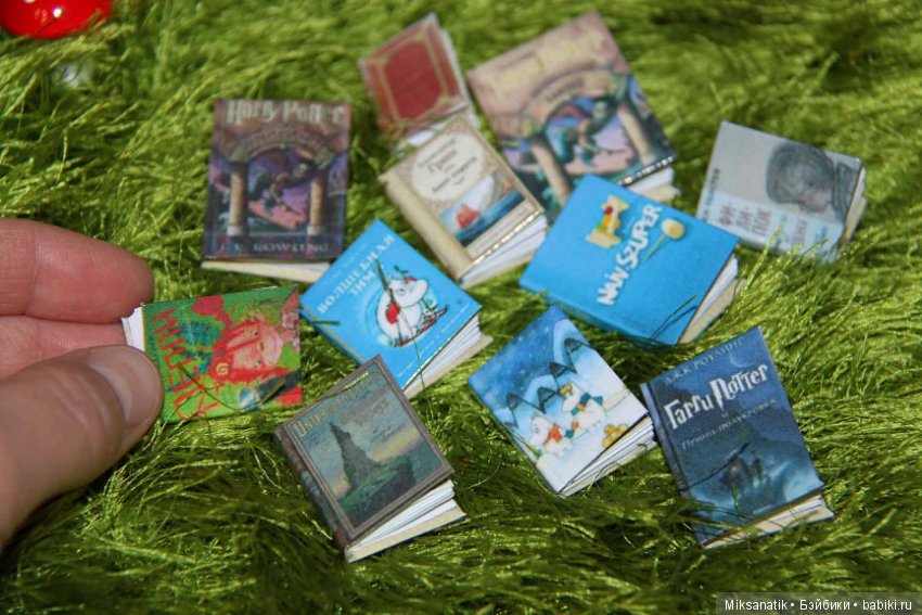 Миниатюрные книги и зверята