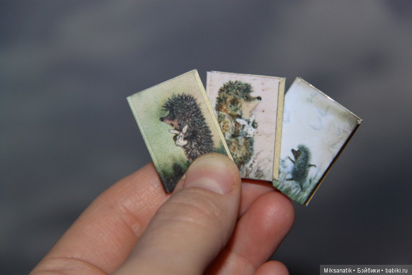 Миниатюрные книги и зверята