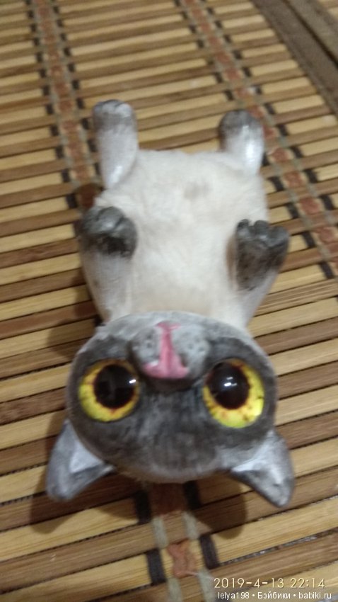 Котики проказники — Игрушки в смешанной технике (мех и глина): Арт