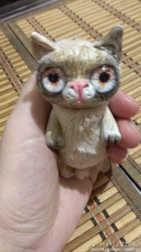 Котики проказники — Игрушки в смешанной технике (мех и глина): Арт (фото 2)
