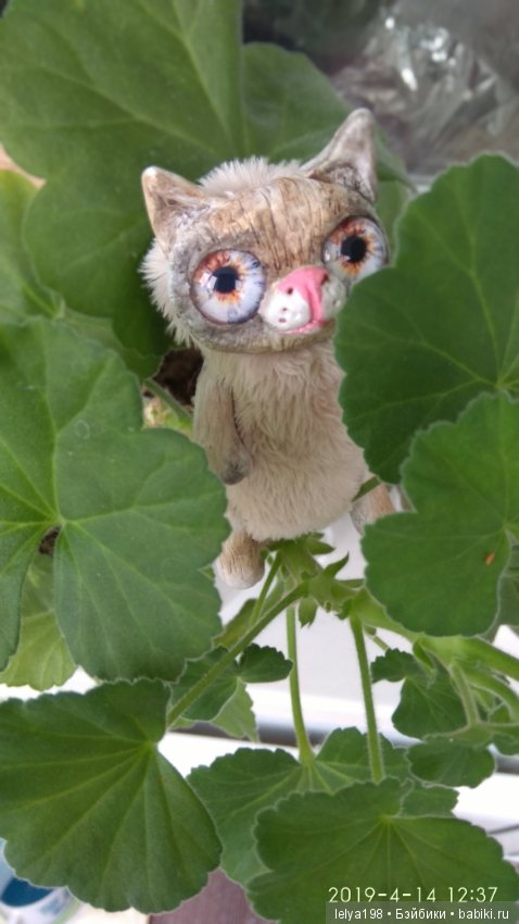 Котики проказники — Игрушки в смешанной технике (мех и глина): Арт (фото 4)