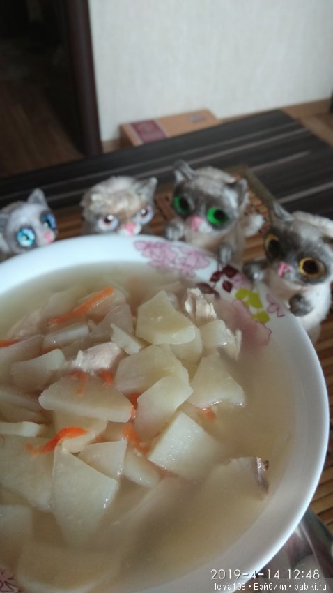 Котики проказники — Игрушки в смешанной технике (мех и глина): Арт