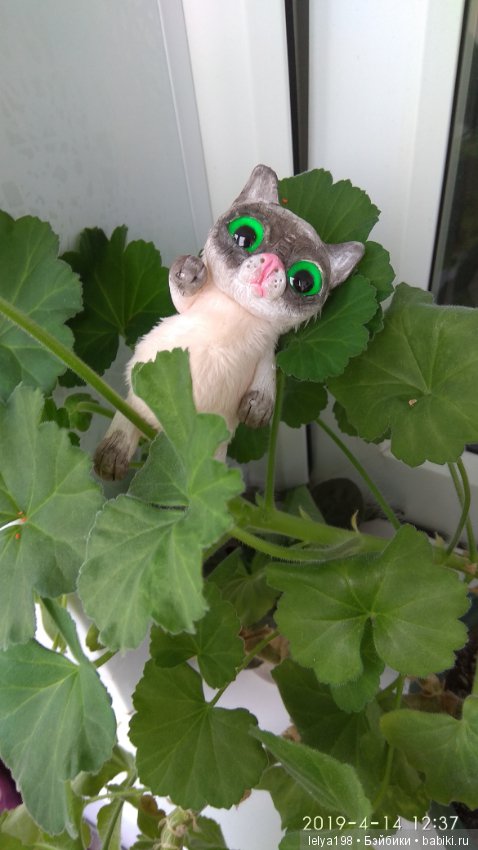 Котики проказники — Игрушки в смешанной технике (мех и глина): Арт (фото 6)