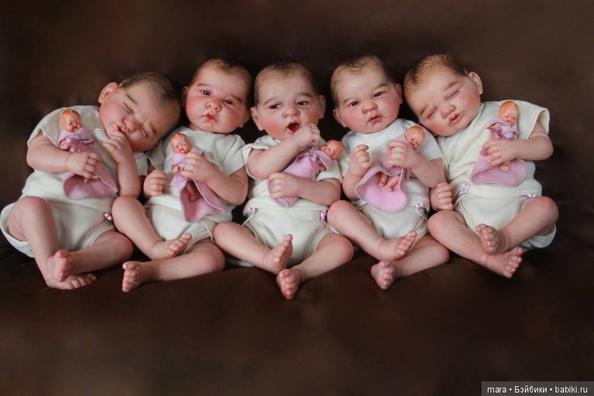 5 little Dionne Quintuplet, автор прототипов Sweet Potato Pie Nursery