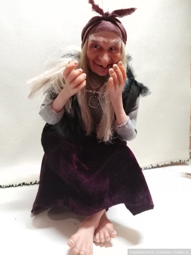 Баба-Яга — Лепка авторских кукол: полимерная глина (фото 6)