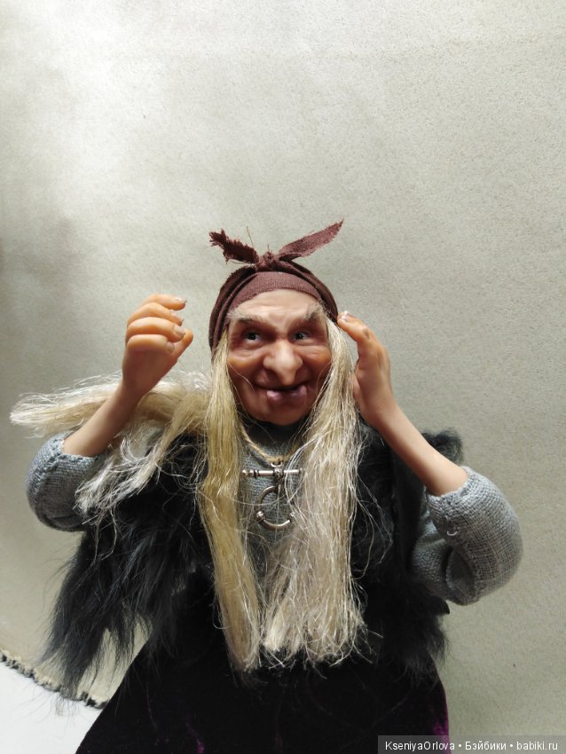 Баба-Яга — Лепка авторских кукол: полимерная глина (фото 3)